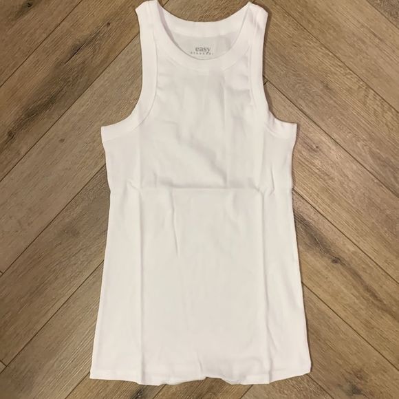 NIB Easy Standard Rib Fit Racer Tank - Picture 3 of 7